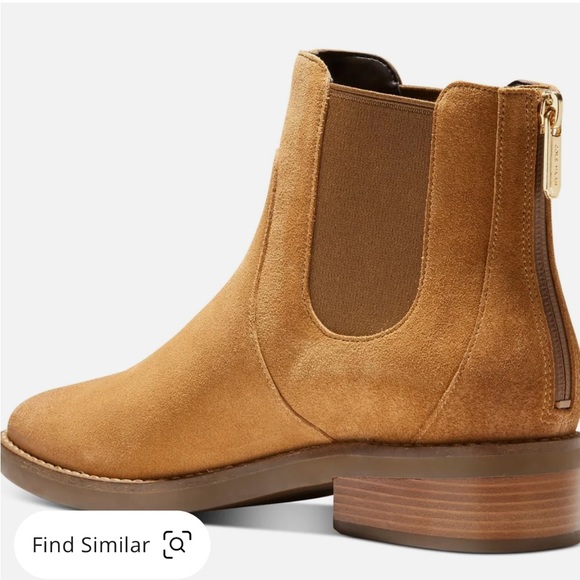 Cole Haan Reid Womens Suede Waterproof Ankle Boots - Picture 3 of 7